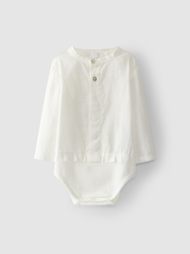 Linen bodyvest shirt
