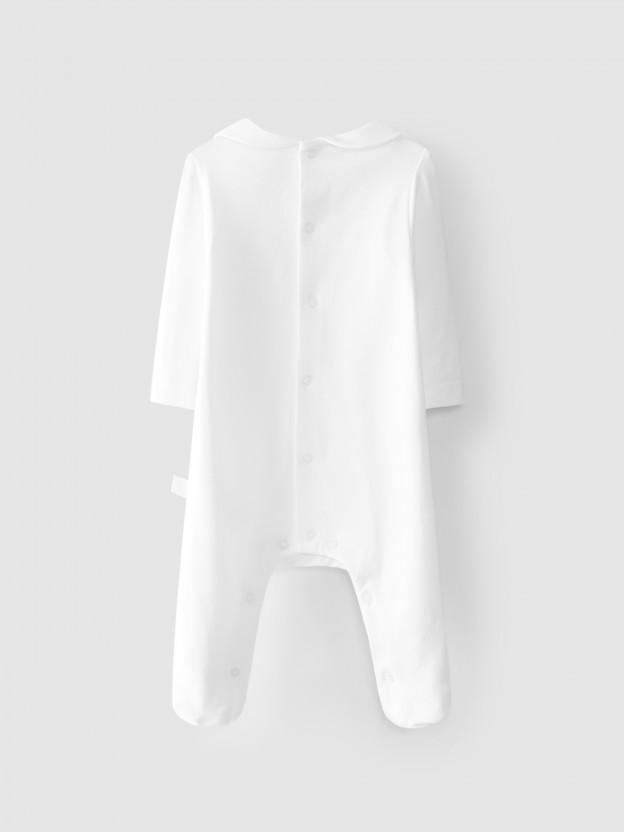 Babygrow à carreaux vichy jersey Babygrow à carreaux vichy jersey