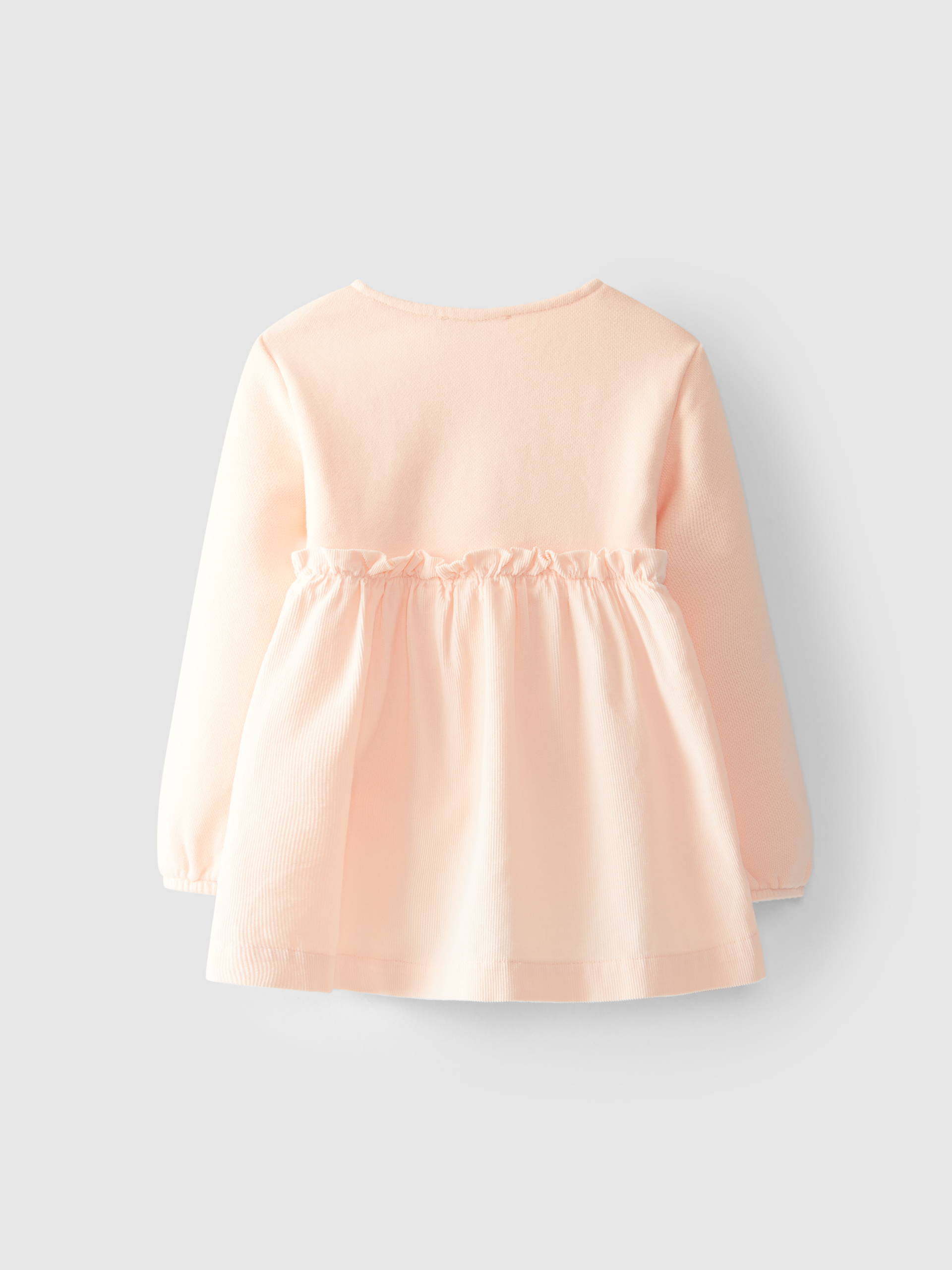 Vestido de felpa y microacanalado