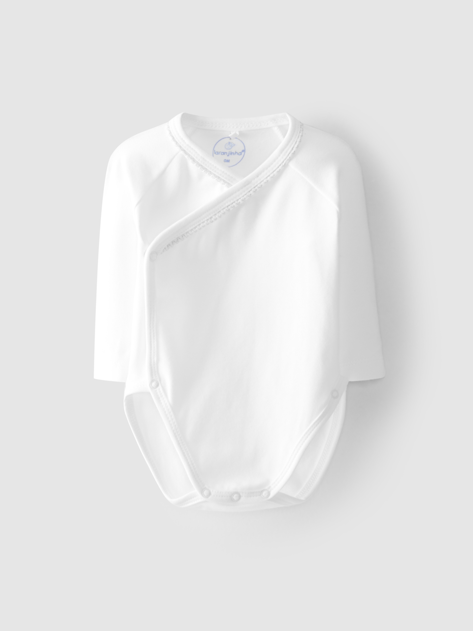 Crossover bodysuit with ribbon detail