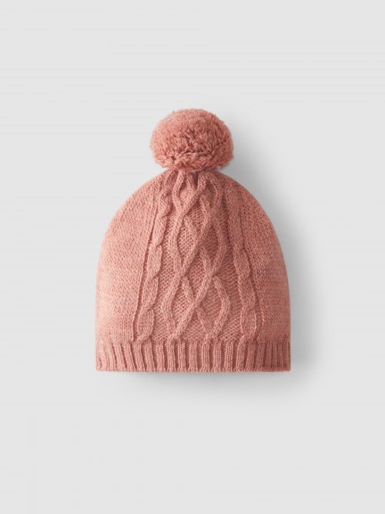 Knitted hat with pom-pom Knitted hat with pom-pom