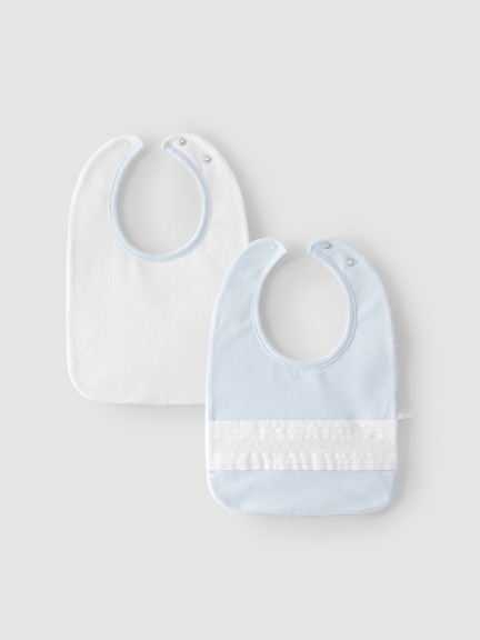 Pack of 2 embroidered star bibs