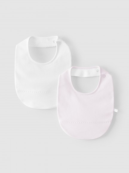Pack de deux bavoirs unis