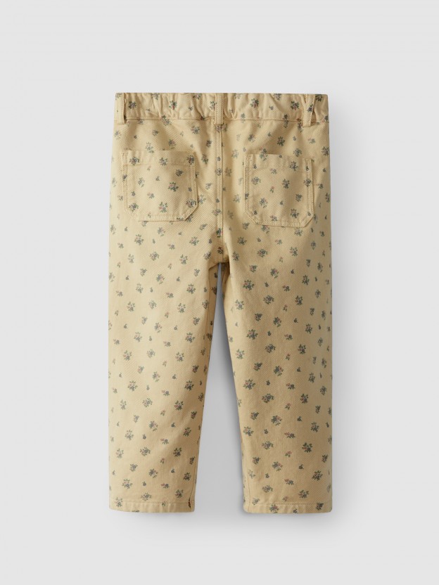 Pantalones estampado de flores