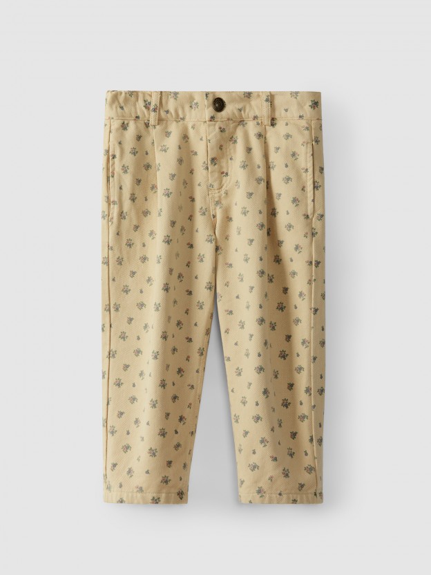 Pantalones estampado de flores