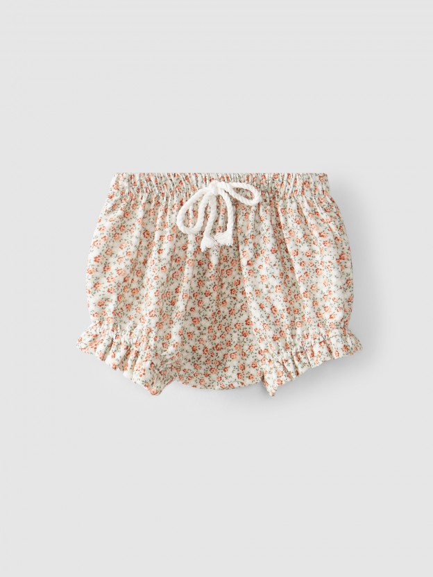Short pull-up velours micro-côtelé biologique Short pull-up velours micro-côtelé biologique