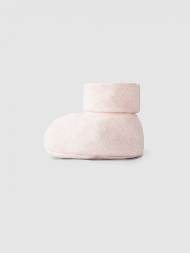 Cotton jersey booties Cotton jersey booties