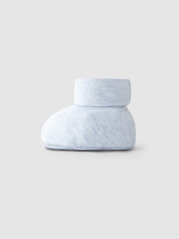 Cotton jersey booties Cotton jersey booties