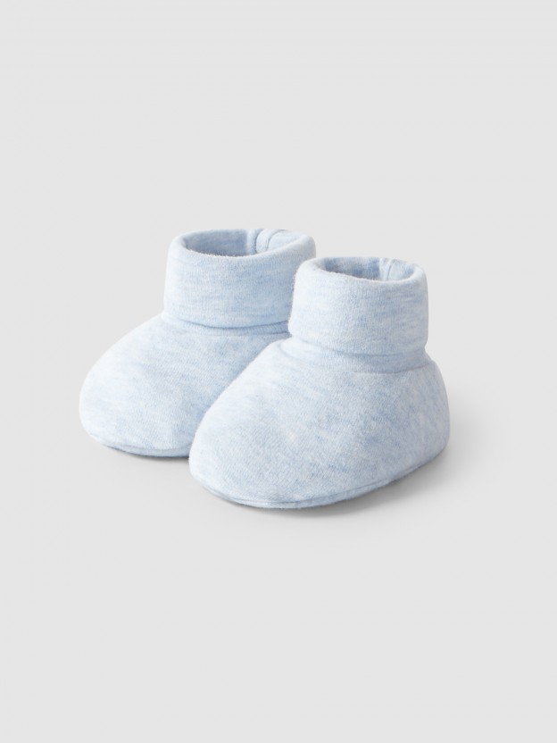 Cotton jersey booties Cotton jersey booties