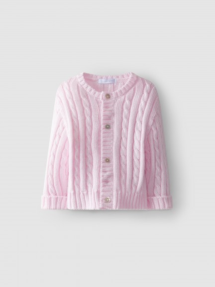 Braided jersey cardigan Braided jersey cardigan