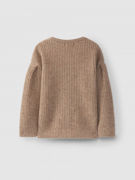 Knitted cardigan round neckline Knitted cardigan round neckline
