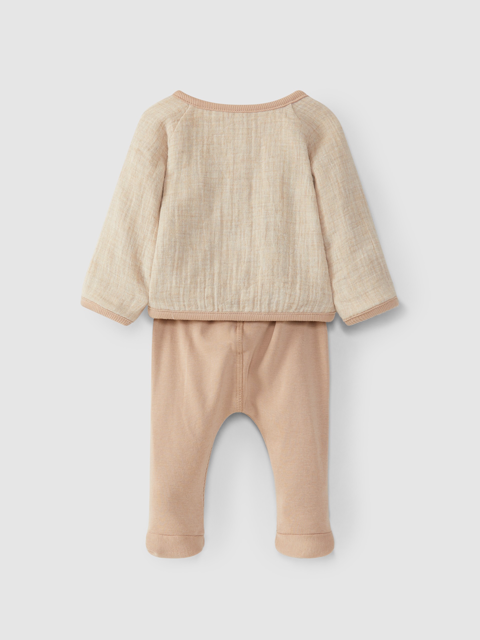 Muslin sweater and pants set