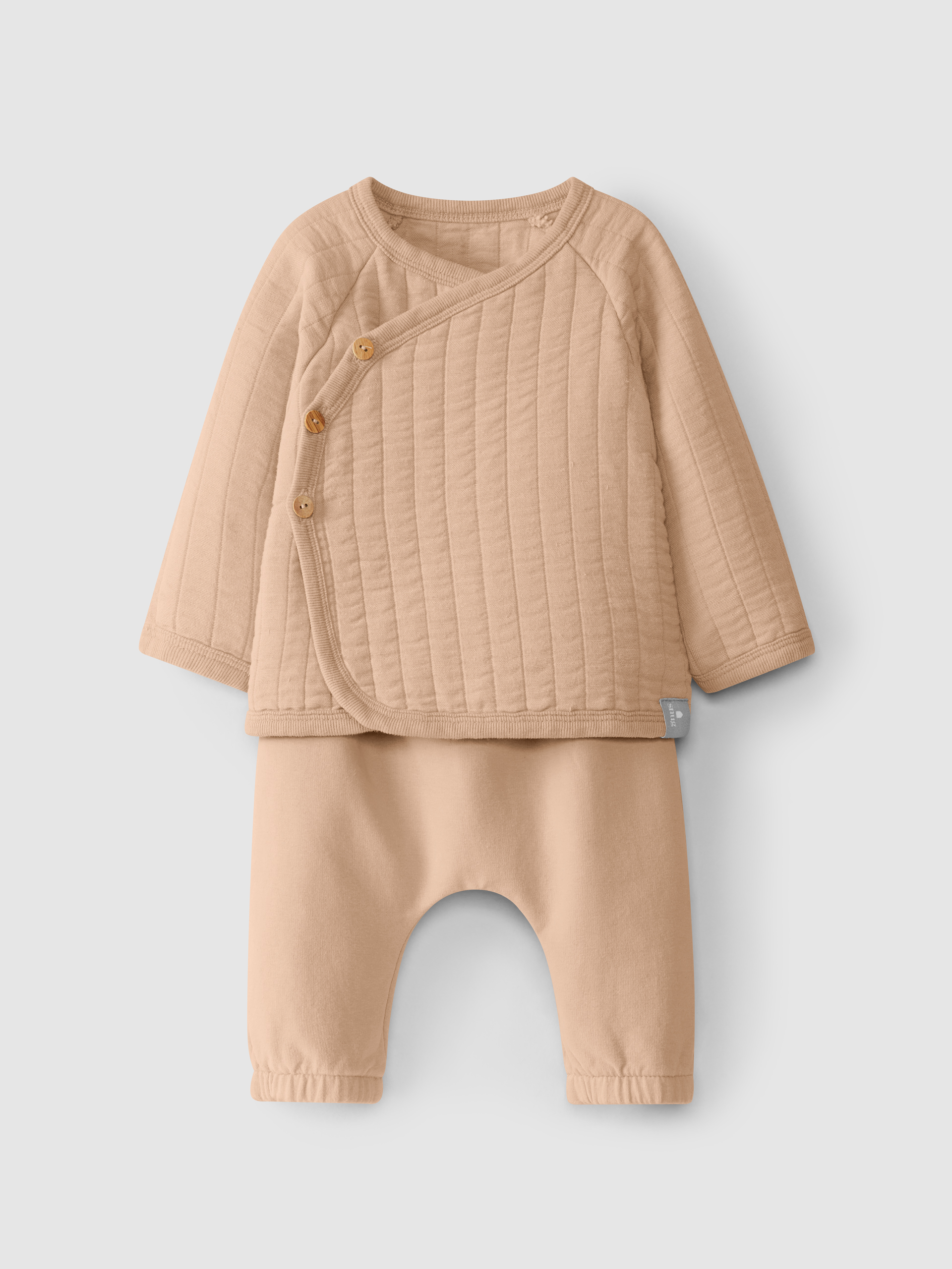 Kit de camisola em gaze dupla e calças