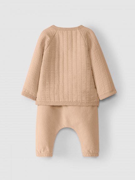 Double gauze sweater and pants set Double gauze sweater and pants set