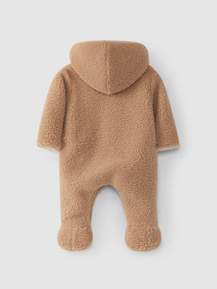 Fur snowsuit with hood Fur snowsuit with hood