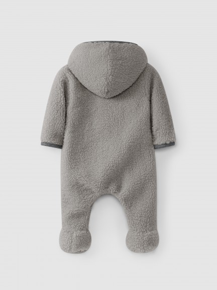Fur snowsuit with hood Fur snowsuit with hood