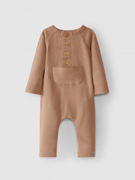 Romper carded jersey with pocket Romper carded jersey with pocket