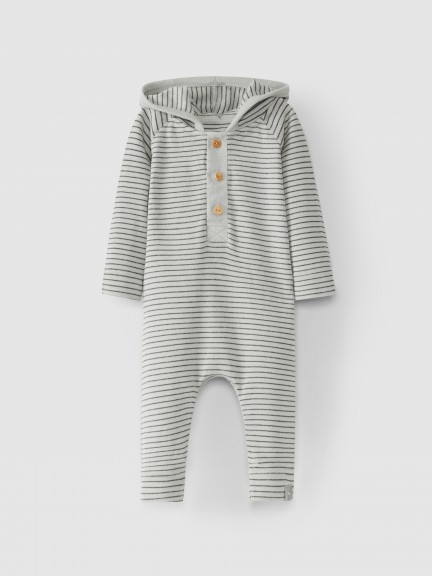 Ensemble imprimé à capuche coton biologique Ensemble imprimé à capuche coton biologique