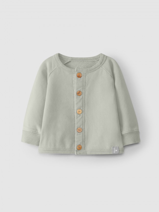 Gilet en peluche cardée Gilet en peluche cardée