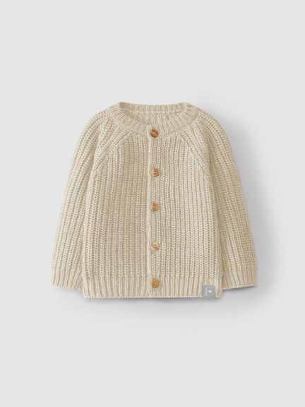 Knitted cardigan round neckline Knitted cardigan round neckline