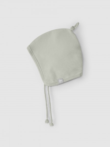 Beanie in plush with knot Beanie in plush with knot
