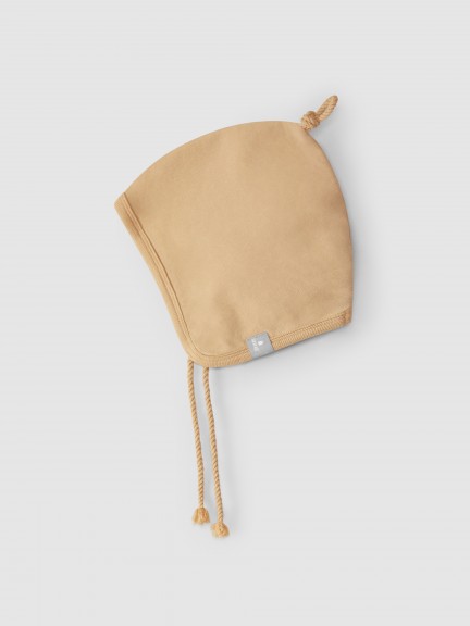Beanie in plush with knot Beanie in plush with knot