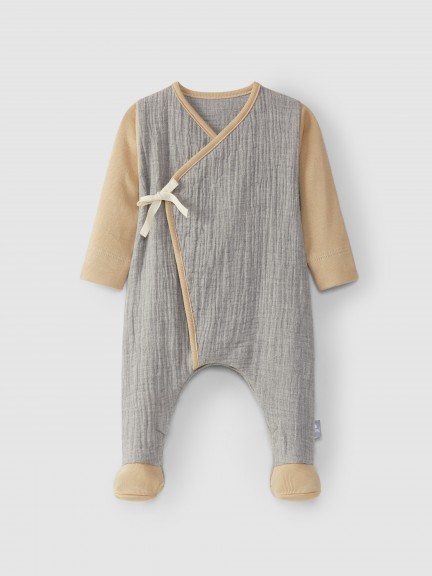 Babygrow in organic cotton muslin Babygrow in organic cotton muslin