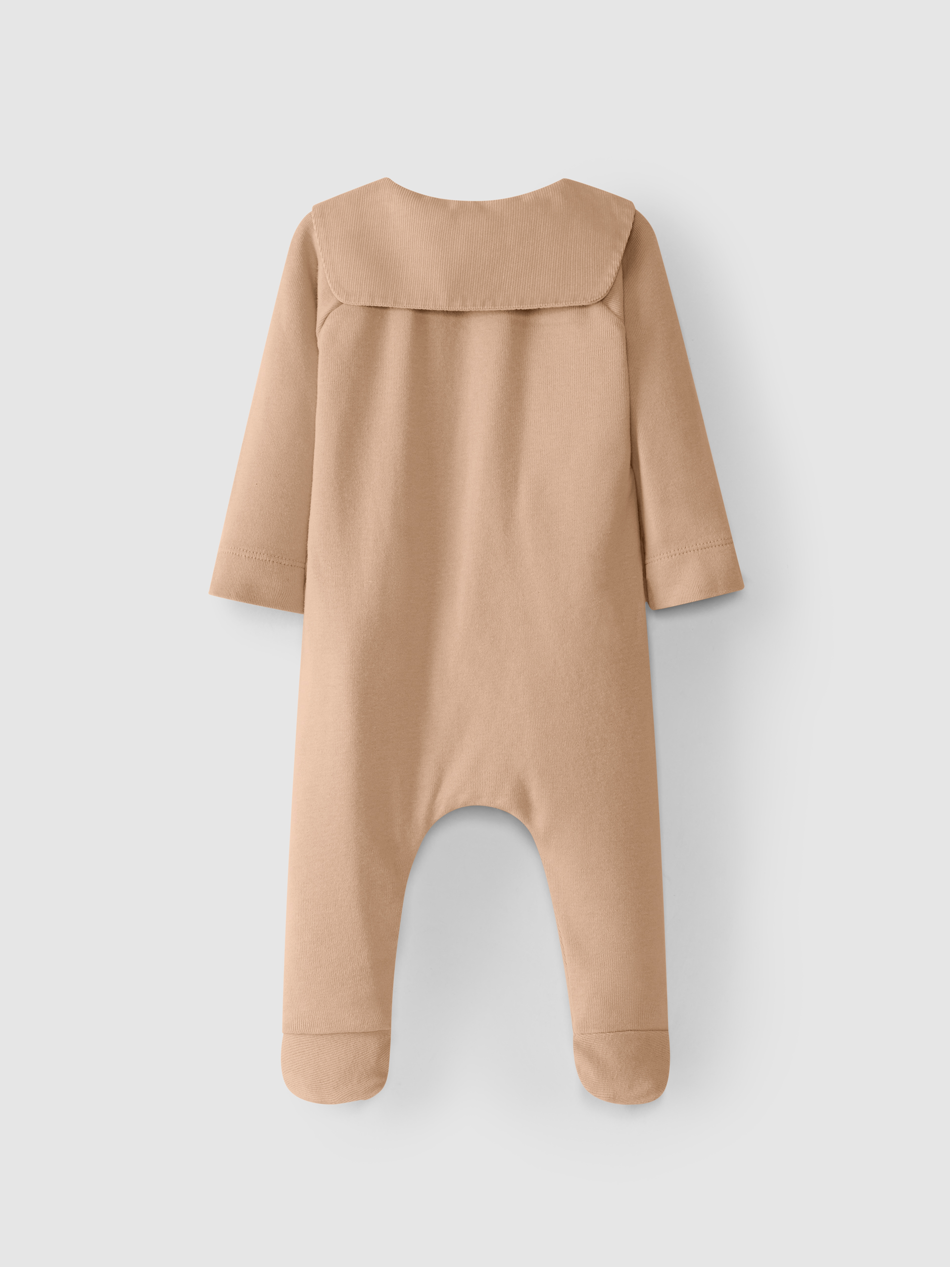 Babygrow com gola em veludo micro-canelado