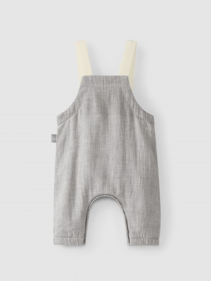 Dungarees in four-layer muslin Dungarees in four-layer muslin