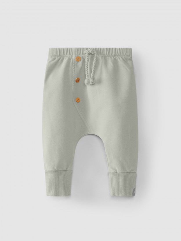 Pantalon en peluche cardée Pantalon en peluche cardée