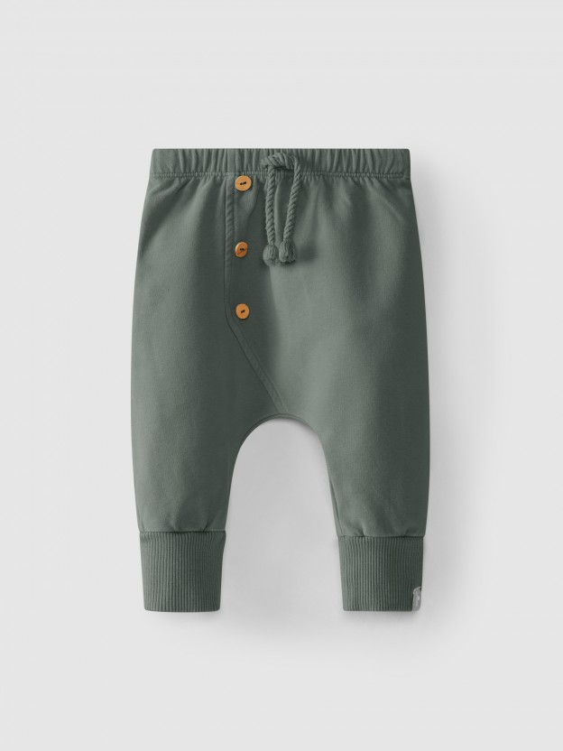 Pantalon en peluche cardée Pantalon en peluche cardée