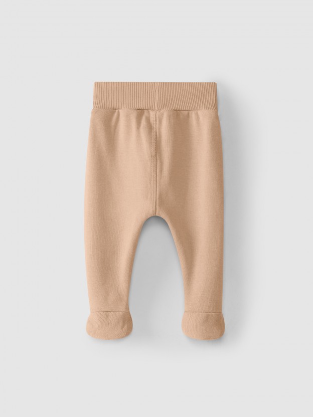 Pantalon uni avec pied