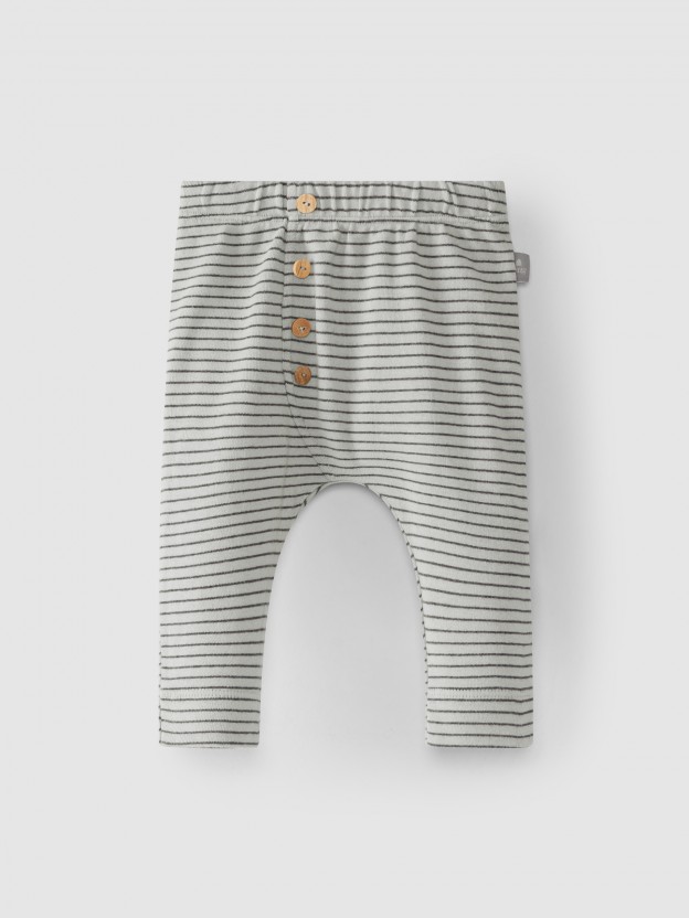 Pants stripes in organic cotton
