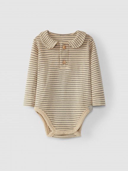 Bodysuit round neck in organic cotton Bodysuit round neck in organic cotton