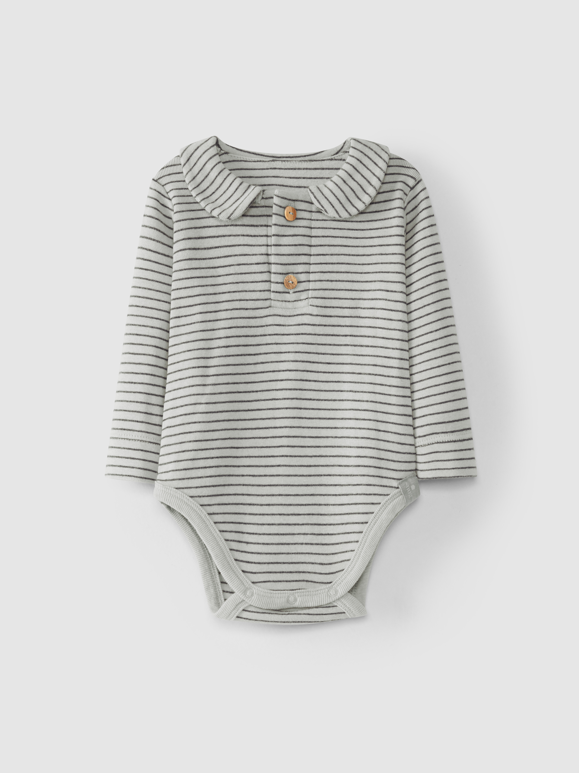 Bodysuit round neck in organic cotton