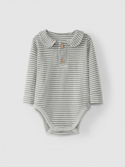 Bodysuit round neck in organic cotton Bodysuit round neck in organic cotton