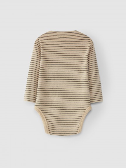 Bodysuit roll collar printed jersey Bodysuit roll collar printed jersey