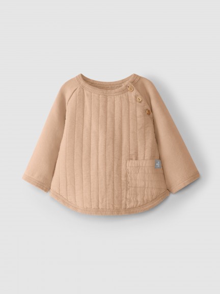 Pull en peluche avec gaze double