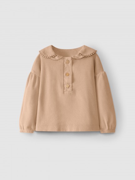 Pull effet col double