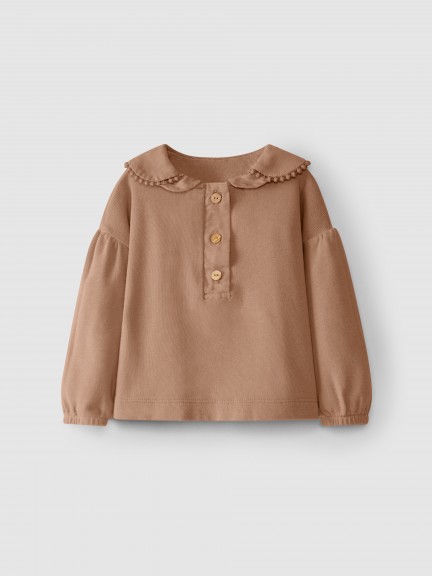 Jersey efecto cuello doble Jersey efecto cuello doble