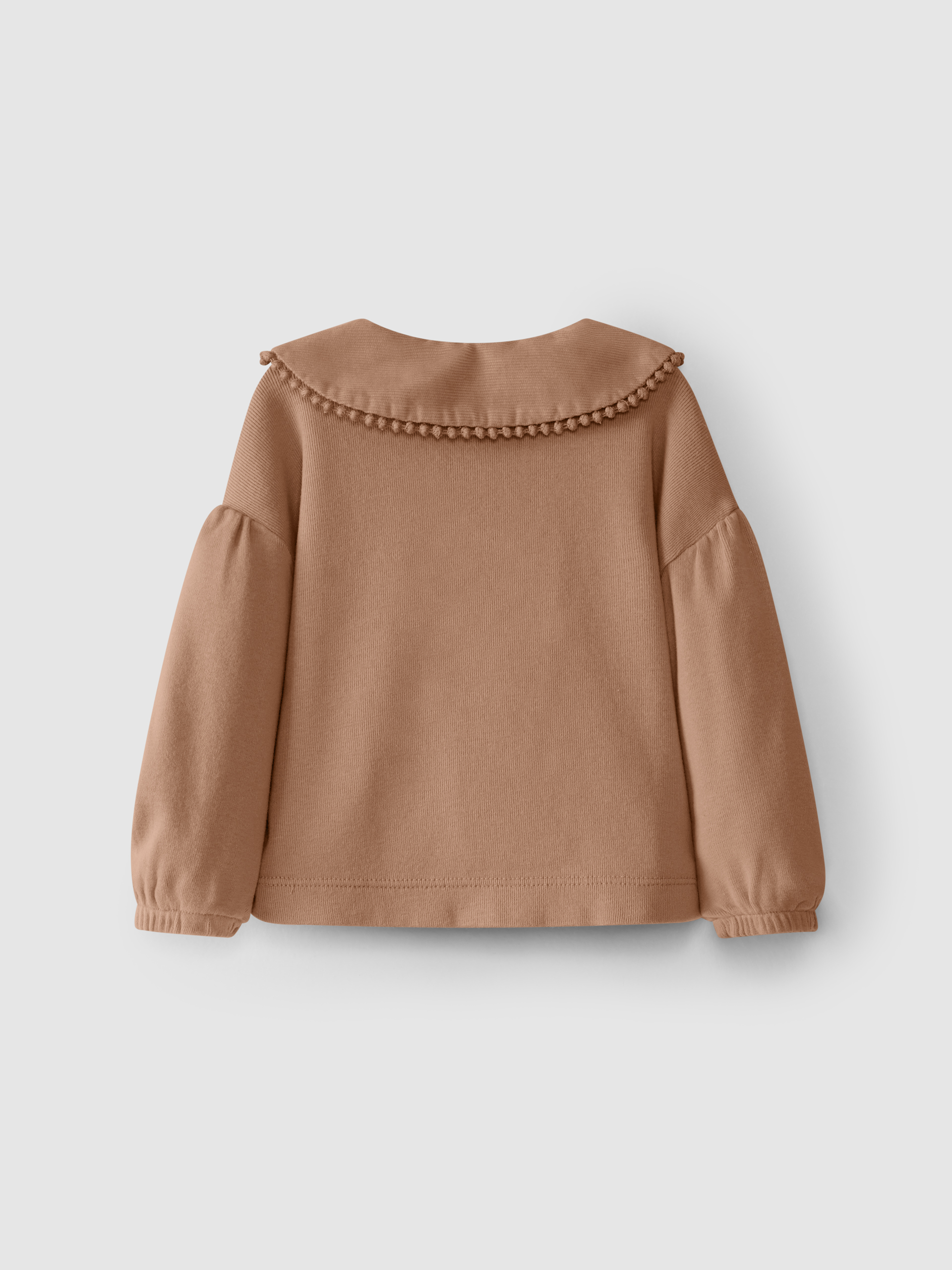 Camisola efeito gola dupla