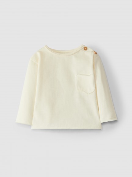 Camiseta manga larga con bolsillo Camiseta manga larga con bolsillo