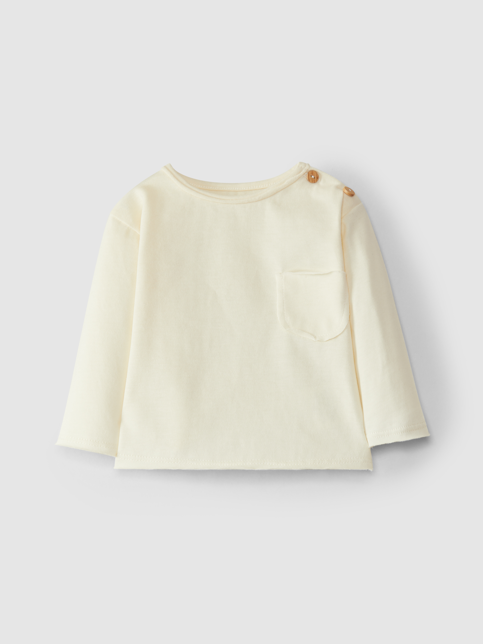 Long-sleeved t-shirt with pocket