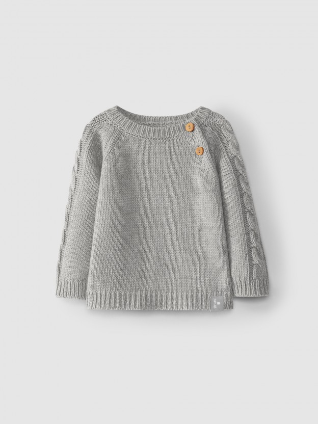 Pull avec détail de tresse Pull avec détail de tresse