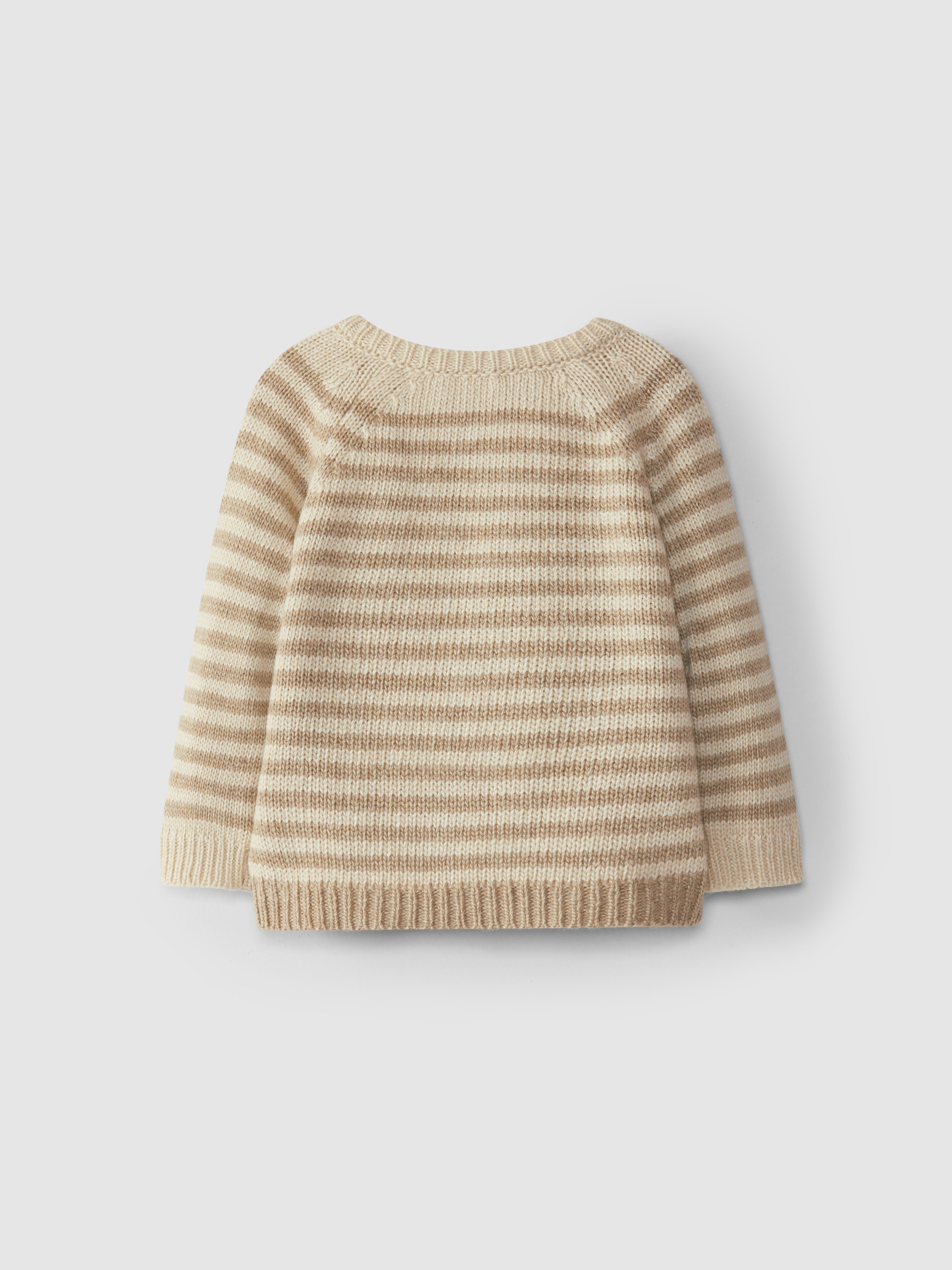 Camisola tricotada com riscas
