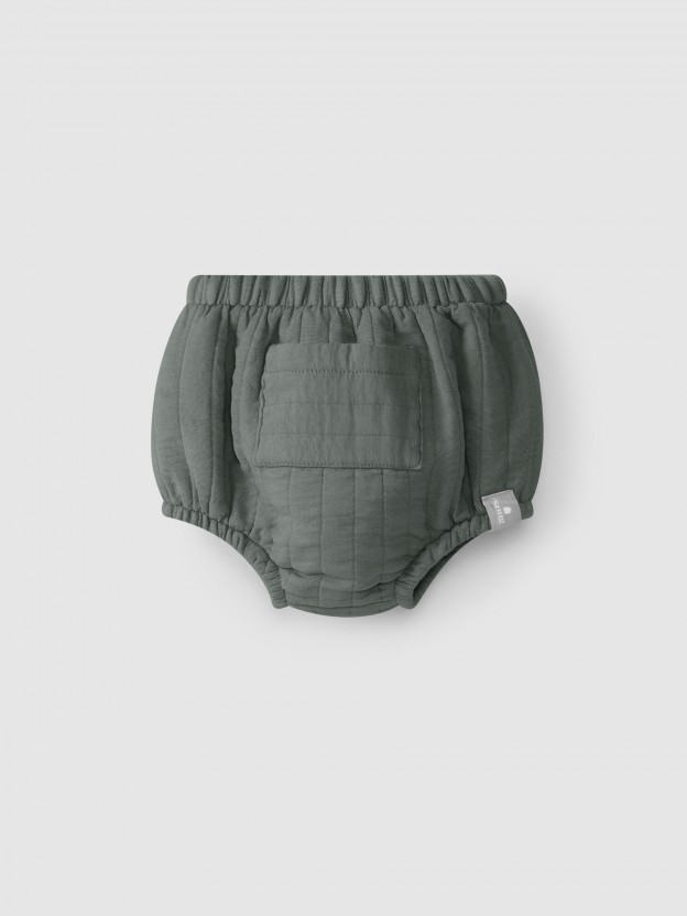 Pull up diaper cover with pocket