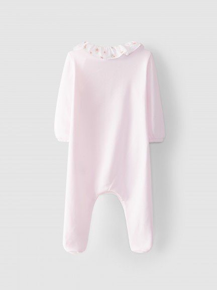 Babygrow col à volant à fleurs Babygrow col à volant à fleurs