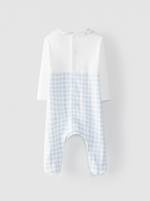 Babygrow carreaux vichy