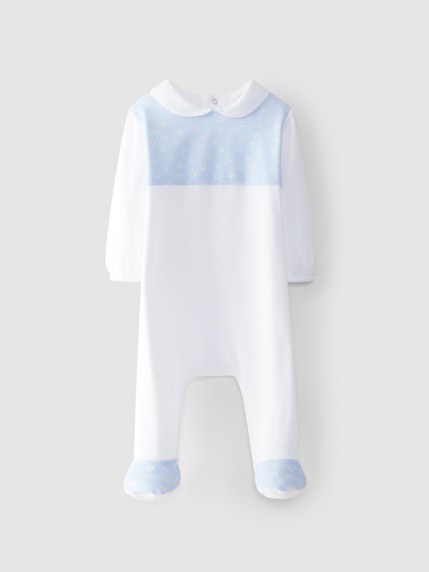 Babygrow floral yoke Babygrow floral yoke