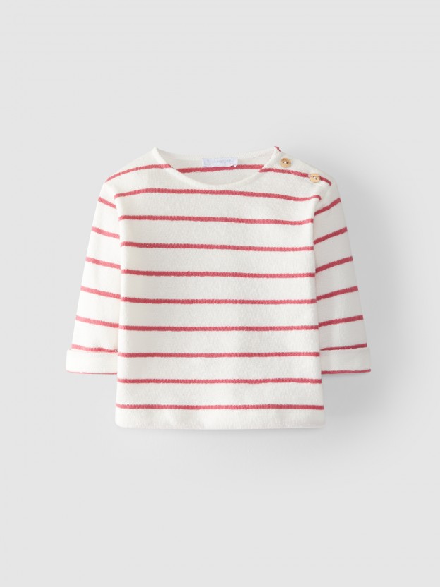 Longsleeve rayures coton biologique Longsleeve rayures coton biologique